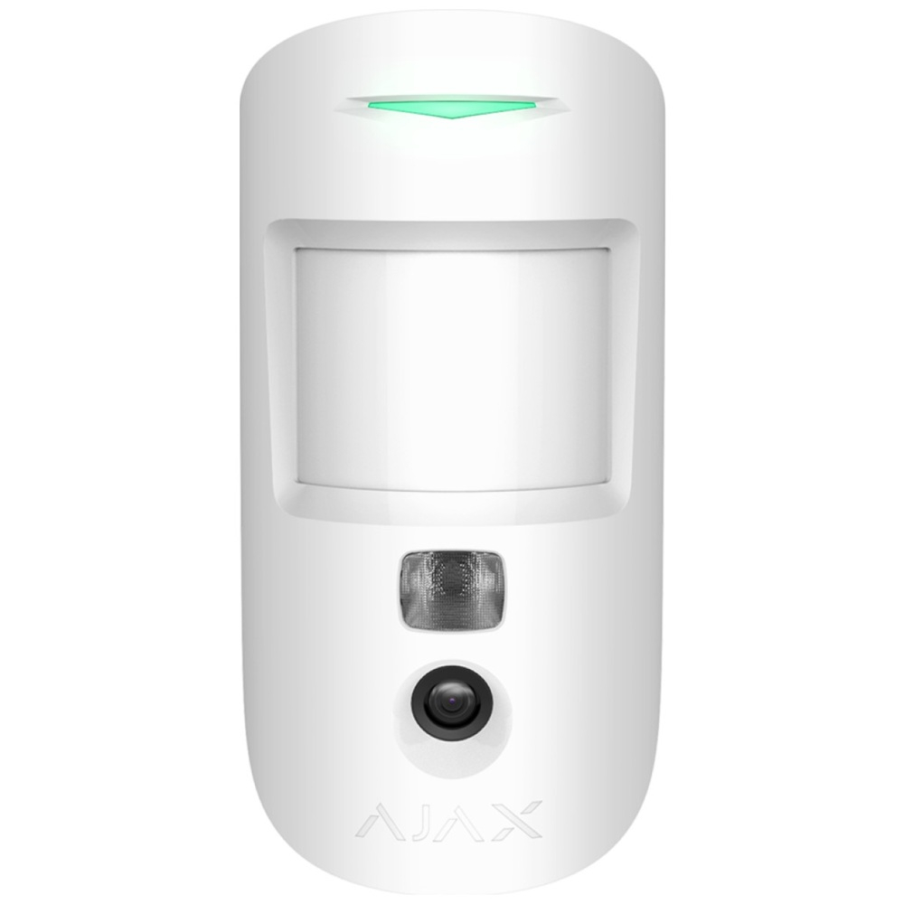 Бездротовий датчик руху Ajax MotionCam (PhOD) Jeweller white з підтримкою фотоверифікації