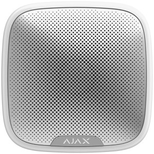 Бездротова вулична сирена Ajax StreetSiren Jeweller white (38178.07.WH1)