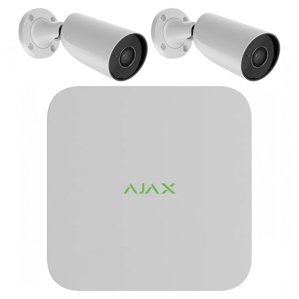 Комплект IP видеонаблюдения Ajax BulletCam 2 Video Kit (5 MP/2.8 mm)