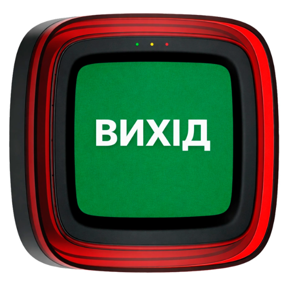 Бездротовий пожежний оповіщувач Ajax EN54 FireProtect (Sounder/VAD) "ВИХІД" Black адресний, світлозвуковий (161305.279.BL1)
