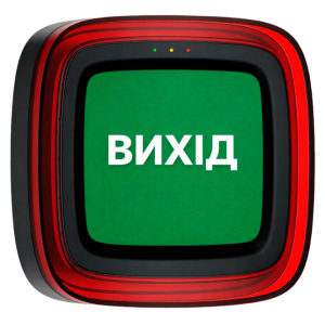 Бездротовий пожежний оповіщувач Ajax EN54 FireProtect (Sounder/VAD) "ВИХІД" Black адресний, світлозвуковий (161305.279.BL1)