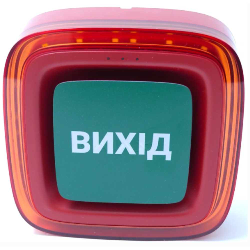 Бездротовий пожежний оповіщувач Ajax EN54 FireProtect (Sounder/VAD) "ВИХІД" Red адресний, світлозвуковий (161306.279.RD1)