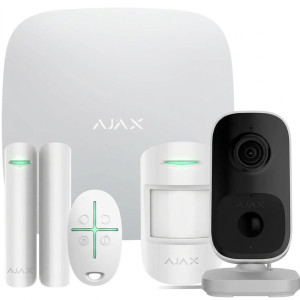 Комплект бездротової сигналізації Ajax StarterKit white + Wi-Fi камера IndoorCam white