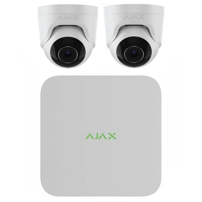 Комплект IP відеоспостереження Ajax TurretCam 2 Video Kit (5 MP/2.8 mm)