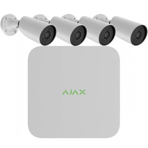 Комплект IP відеоспостереження Ajax BulletCam 4 Video Kit (5 MP/2.8 mm)