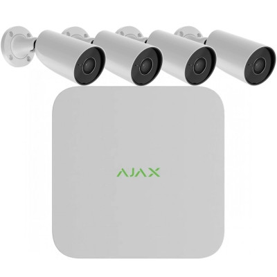 Комплект IP відеоспостереження Ajax BulletCam 4 Video Kit (5 MP/2.8 mm)