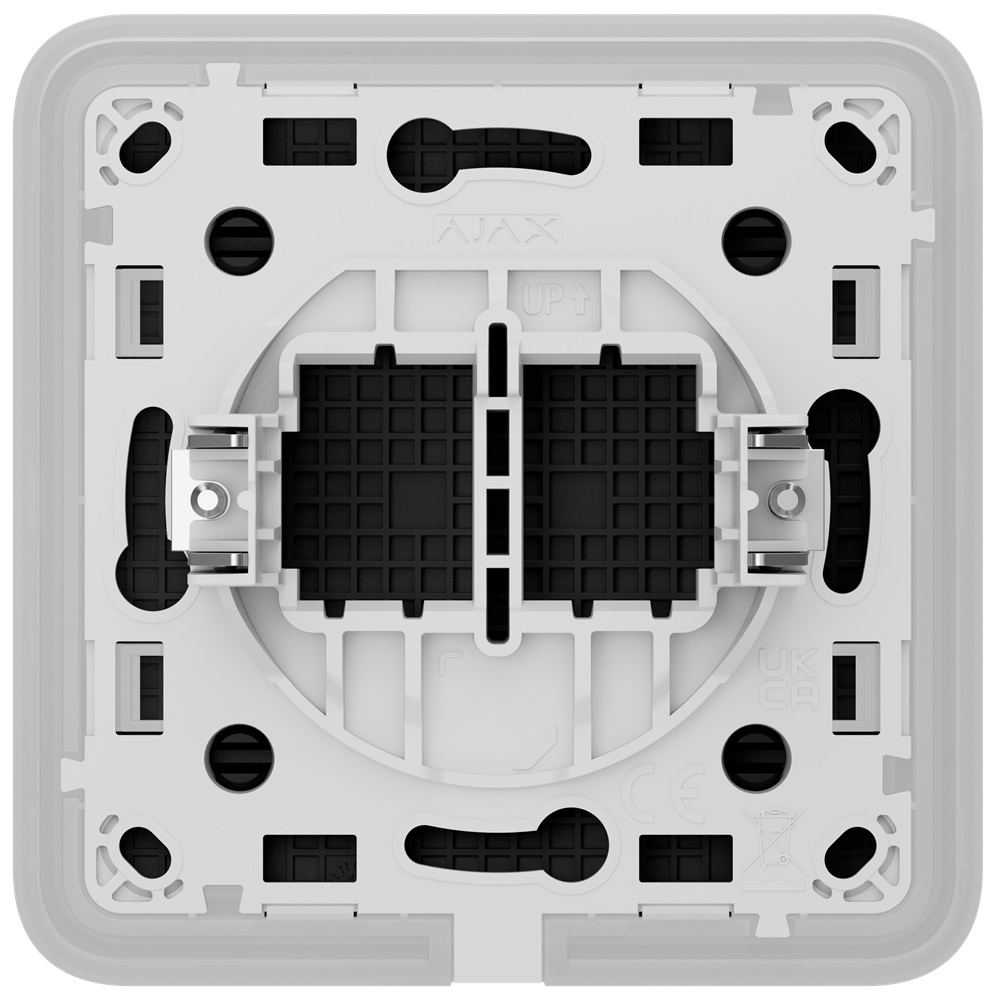 Заглушка монтажної коробки Ajax CoverPlate SoloCover black