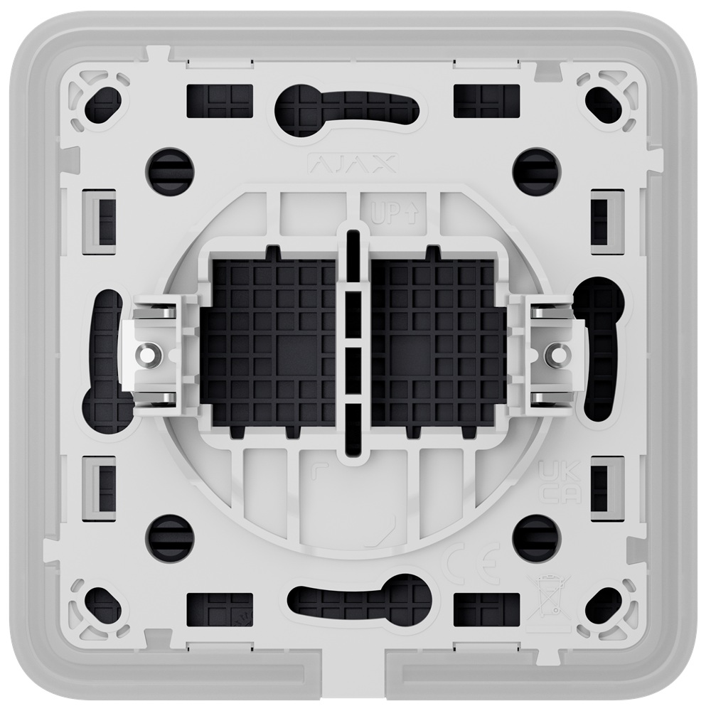 Заглушка монтажної коробки Ajax CoverPlate SoloCover graphite
