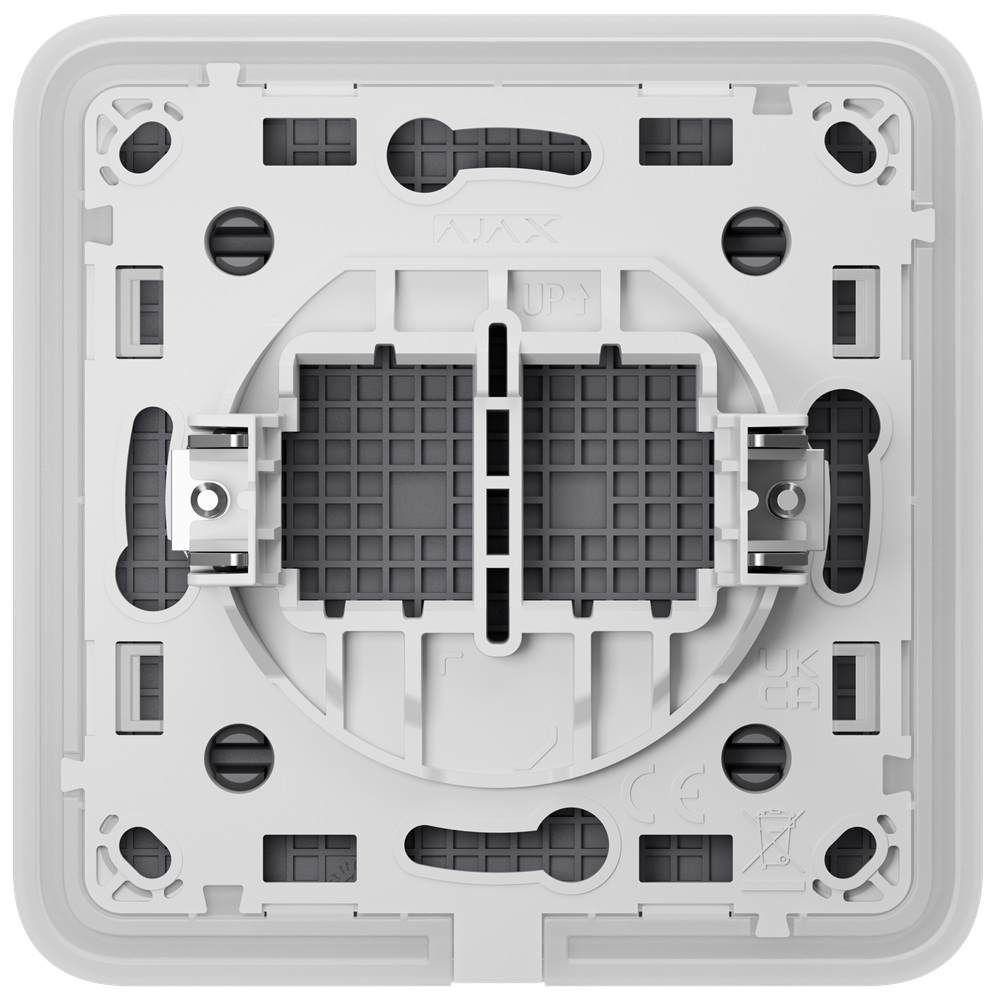 Заглушка монтажної коробки Ajax CoverPlate SoloCover grey