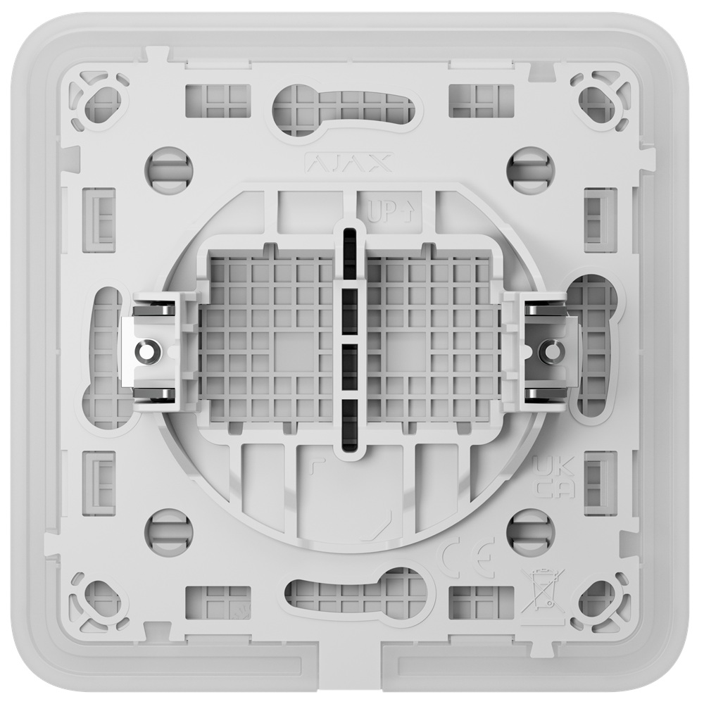 Заглушка монтажної коробки Ajax CoverPlate SoloCover white