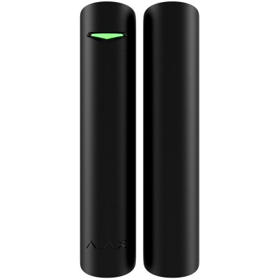 Беспроводный датчик открытия Ajax DoorProtect Plus Jeweller black с детектором удара и наклона   (38100.21.BL1)