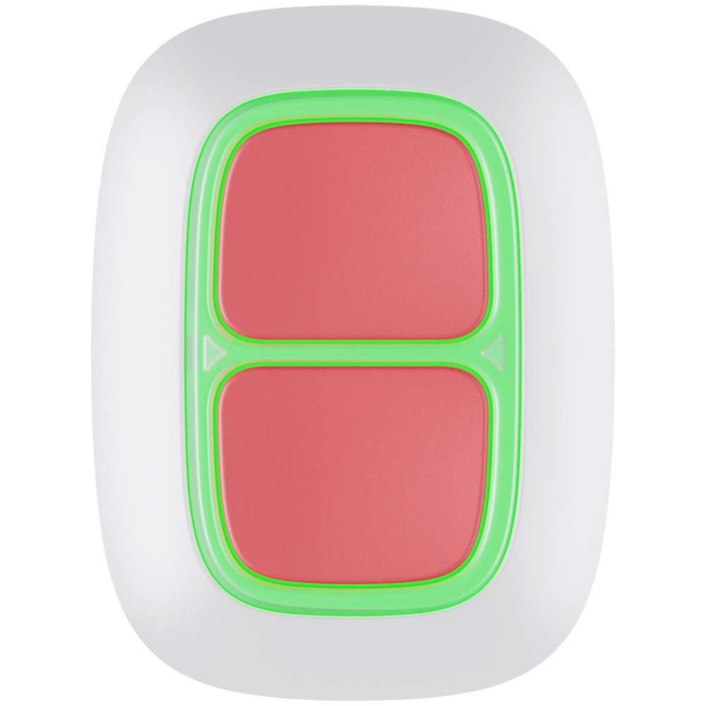 Тревожная кнопка Ajax DoubleButton Jeweller white (38103.79.WH1)