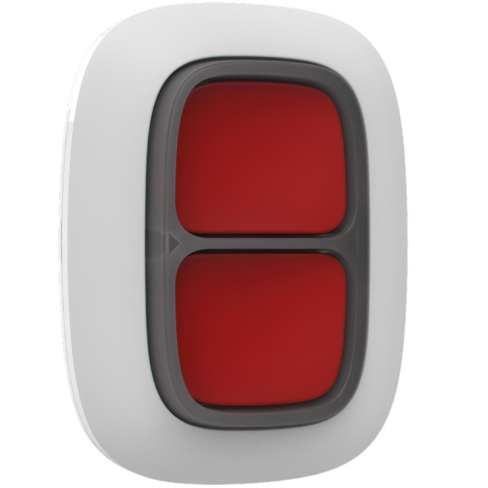 Тревожная кнопка Ajax DoubleButton Jeweller white (38103.79.WH1)