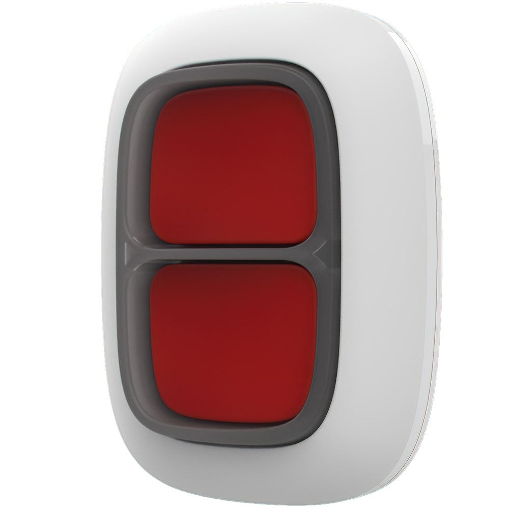 Тревожная кнопка Ajax DoubleButton Jeweller white (38103.79.WH1)