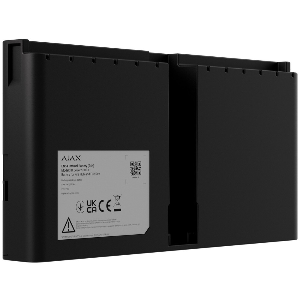 Акумулятор Ajax EN54 Internal Battery (24h) black для Fire Hub та Fire Rex