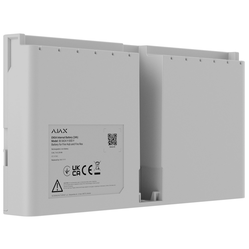 Акумулятор Ajax EN54 Internal Battery (24h) white для Fire Hub та Fire Rex
