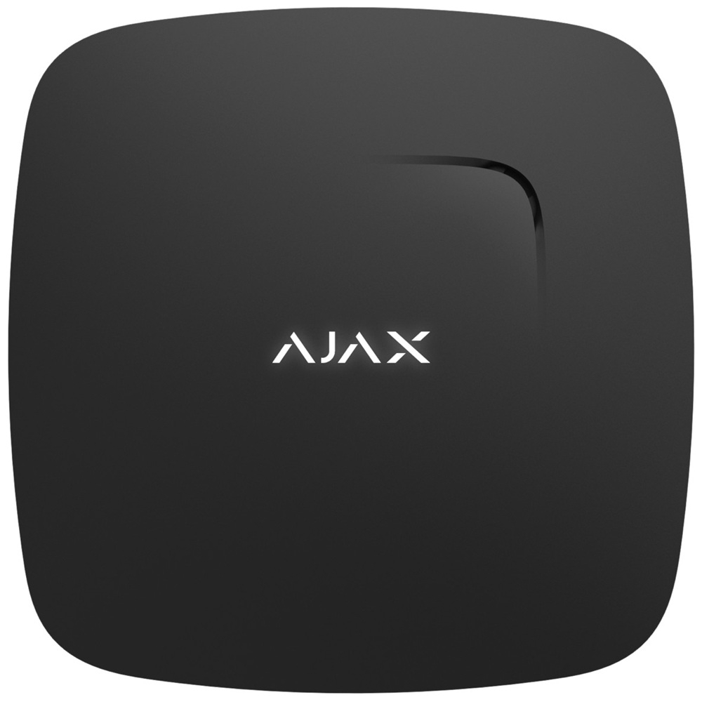 Бездротовий датчик диму Ajax FireProtect Plus Jeweller black із сенсором чадного газу та температури (25429.16.BL1)