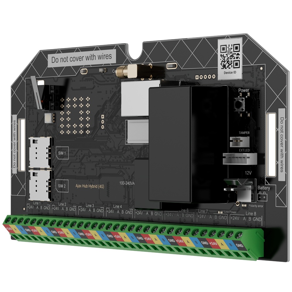 Гибридная централь Ajax Superior Hub Hybrid (4G) (without casing) с поддержкой фотоверификации (124104.267.NC)