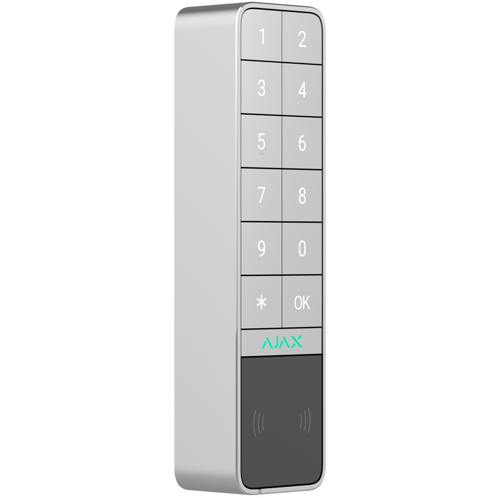 Беспроводная клавиатура Ajax KeyPad Outdoor Jeweller white (99967.286.WH1)