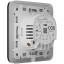 Умный сенсорный двухклавишный проходной выключатель света Ajax LightSwitch (2-gang/2-way) Jeweller black