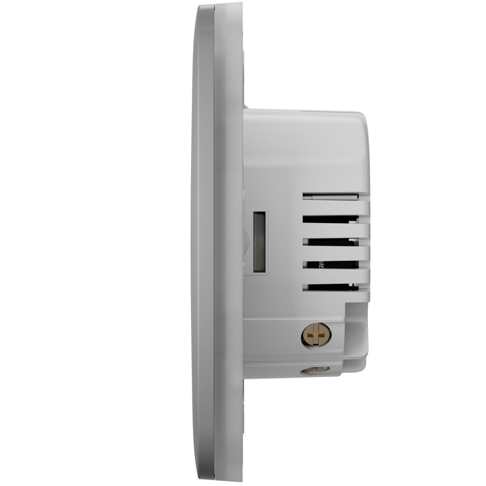 Розумний сенсорний двоклавішний прохідний вимикач світла Ajax LightSwitch (2-gang/2-way) Jeweller fog