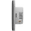 Розумний сенсорний двоклавішний прохідний вимикач світла Ajax LightSwitch (2-gang/2-way) Jeweller graphite