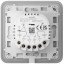 Умный сенсорный двухклавишный проходной выключатель света Ajax LightSwitch (2-gang/2-way) Jeweller grey