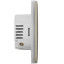 Умный сенсорный двухклавишный проходной выключатель света Ajax LightSwitch (2-gang/2-way) Jeweller ivory