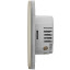 Умный сенсорный двухклавишный проходной выключатель света Ajax LightSwitch (2-gang/2-way) Jeweller ivory