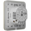 Умный сенсорный двухклавишный проходной выключатель света Ajax LightSwitch (2-gang/2-way) Jeweller ivory