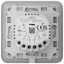 Розумний сенсорний двоклавішний прохідний вимикач світла Ajax LightSwitch (2-gang/2-way) Jeweller oyster