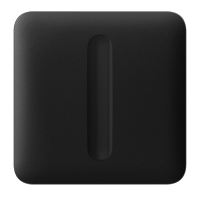 Бездротовий розумний сенсорний димерний вимикач світла Ajax LightSwitch (Dimmer) Jeweller black