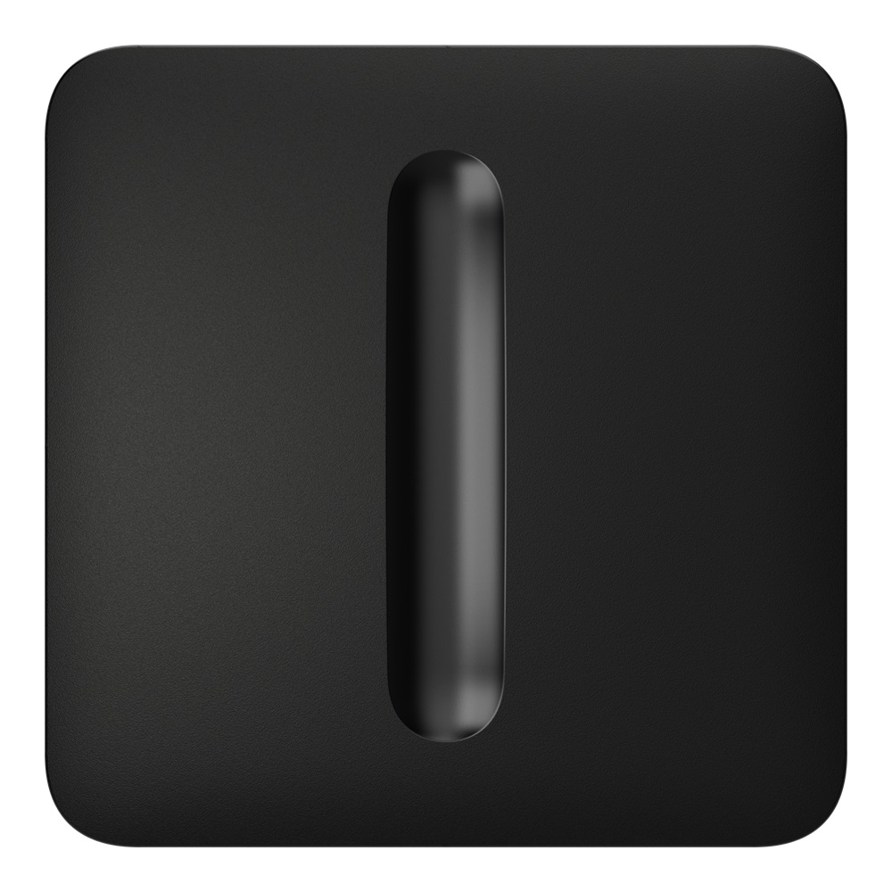 Бездротовий розумний сенсорний димерний вимикач світла Ajax LightSwitch (Dimmer) Jeweller black