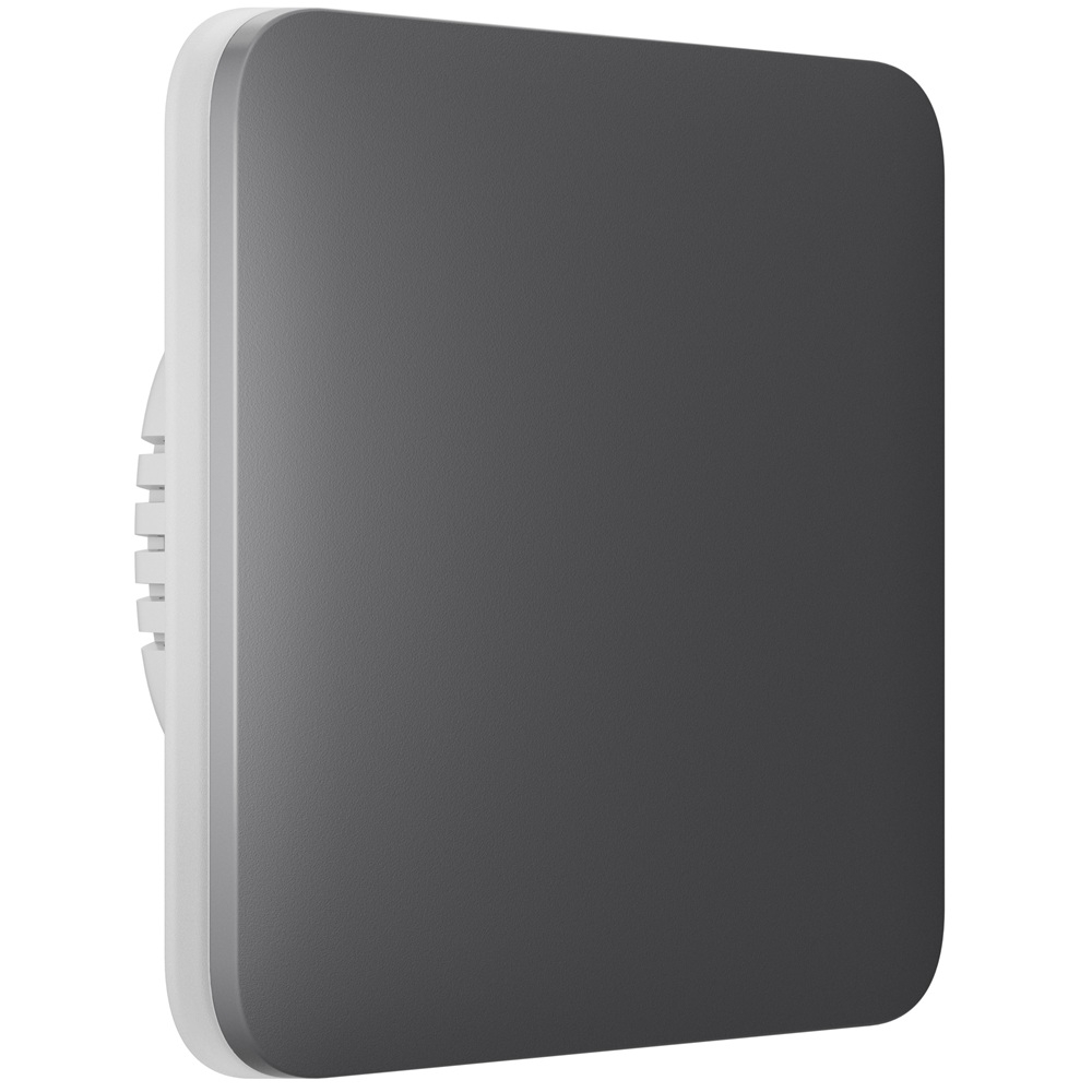 Розумний одноклавішний вимикач світла Ajax LightSwitch 1-gang Jeweller gray
