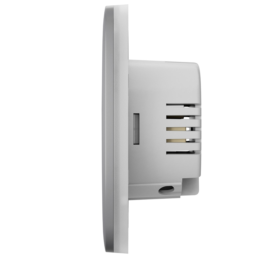 Розумний одноклавішний вимикач світла Ajax LightSwitch 1-gang Jeweller gray
