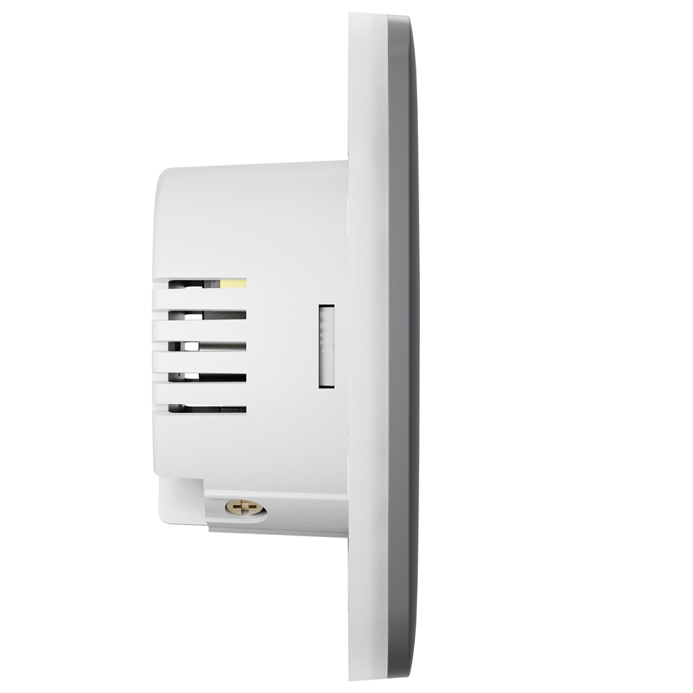 Розумний одноклавішний вимикач світла Ajax LightSwitch 1-gang Jeweller gray