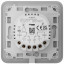 Розумний сенсорний двоклавішний прохідний вимикач світла Ajax LightSwitch (2-gang/2-way) Jeweller white