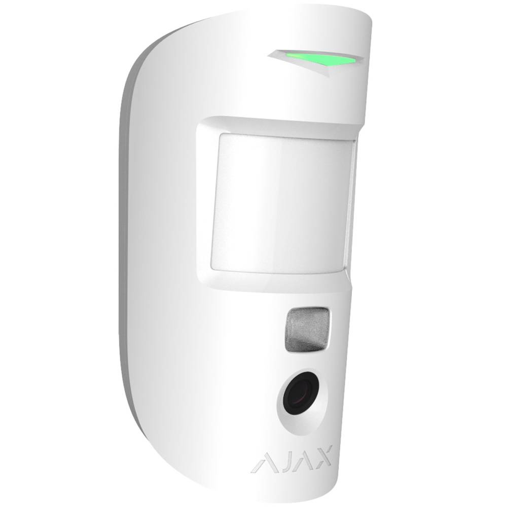 Бездротовий датчик руху Ajax MotionCam HDR (PhOD) Jeweller white з фотофіксацією за тривогою та за запитом (119282.310.WH1)