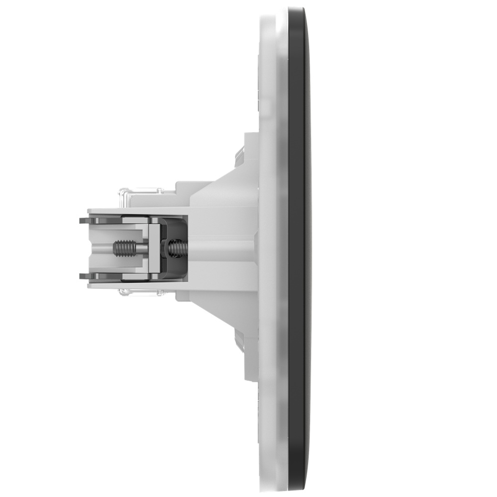 Вбудована інтернет-розетка Ajax Outlet (LAN) black з двома портами (black LAN connector)