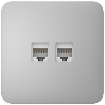 Встроенная интернет-розетка Ajax Outlet (LAN) fog с двумя портами (white LAN connector)