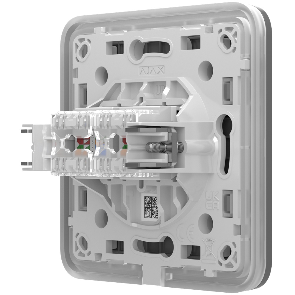 Встроенная интернет-розетка Ajax Outlet (LAN) fog с двумя портами (white LAN connector)