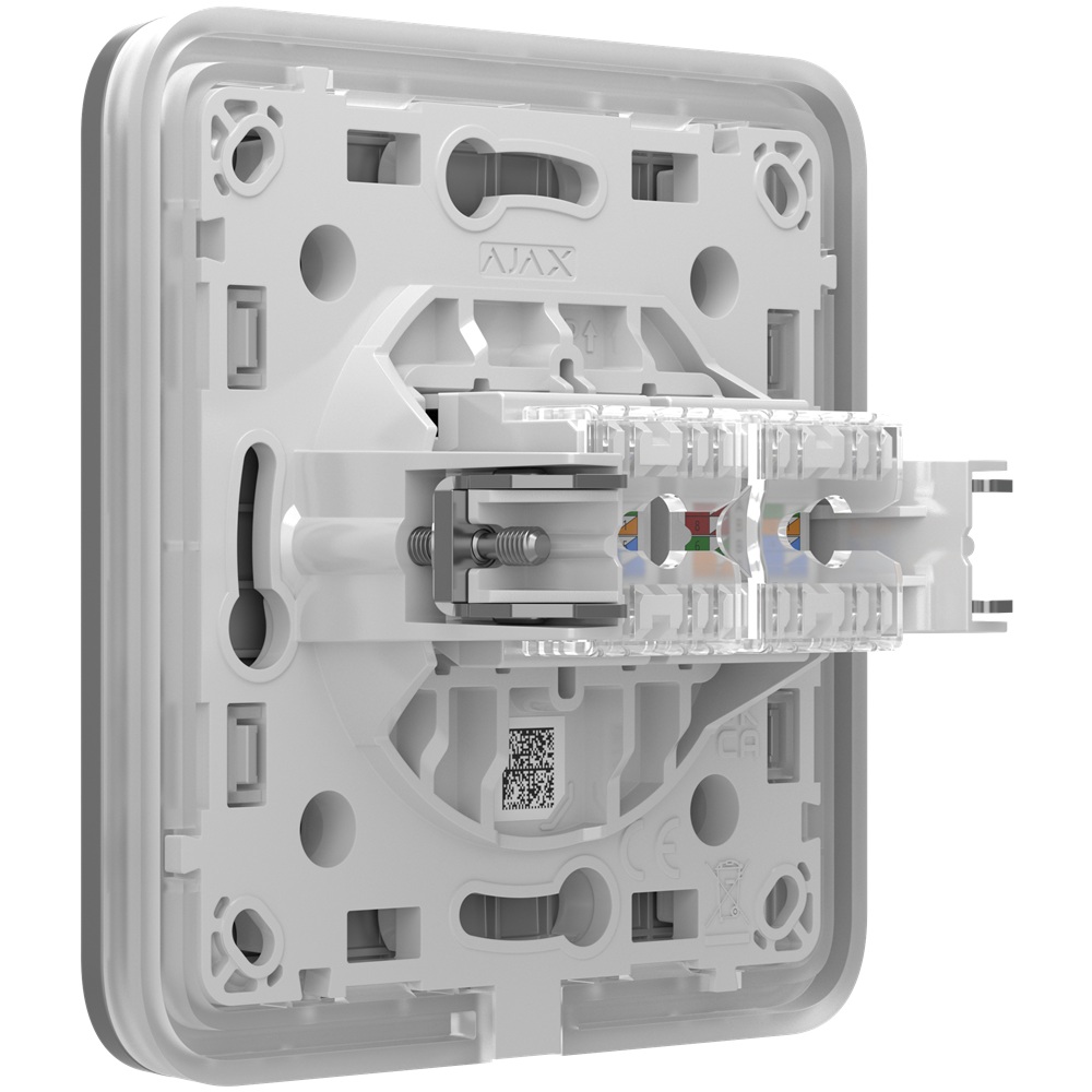 Встроенная интернет-розетка Ajax Outlet (LAN) fog с двумя портами (white LAN connector)