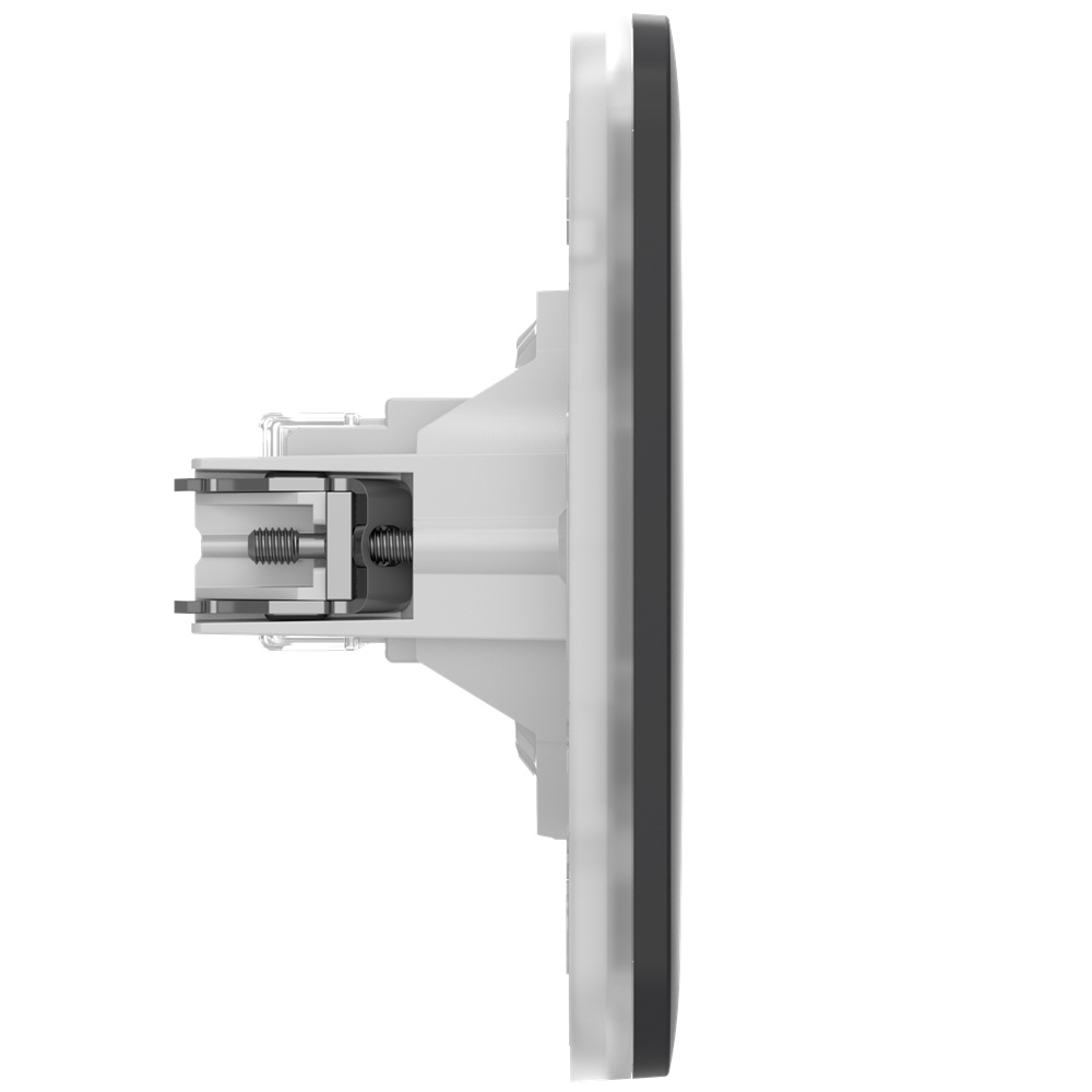 Вбудована інтернет-розетка Ajax Outlet (LAN) graphite з двома портами (black LAN connector)