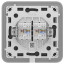 Вбудована інтернет-розетка Ajax Outlet (LAN) graphite з двома портами (black LAN connector)