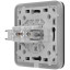 Вбудована інтернет-розетка Ajax Outlet (LAN) graphite з двома портами (black LAN connector)