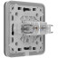 Вбудована інтернет-розетка Ajax Outlet (LAN) graphite з двома портами (black LAN connector)