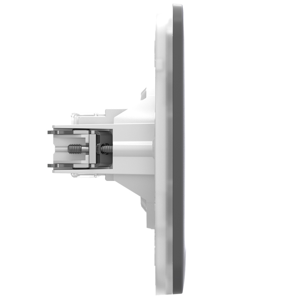 Вбудована інтернет-розетка Ajax Outlet (LAN) grey з двома портами (black LAN connector)