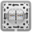 Вбудована інтернет-розетка Ajax Outlet (LAN) grey з двома портами (black LAN connector)
