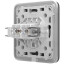 Вбудована інтернет-розетка Ajax Outlet (LAN) grey з двома портами (black LAN connector)