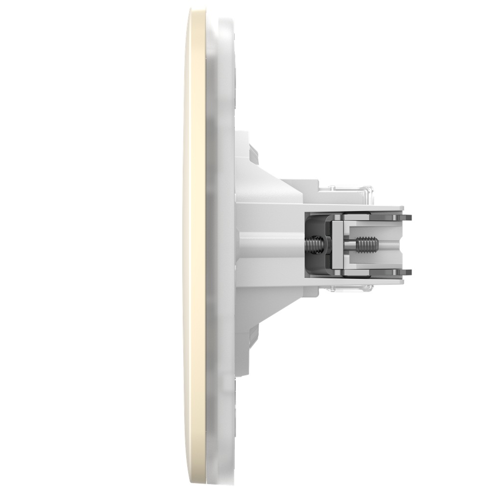 (Copy) Встроенная интернет-розетка Ajax Outlet (LAN) ivory с двумя портами (black LAN connector)
